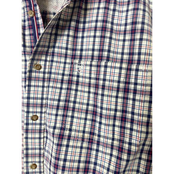 ARIAT Pro Series XL Plaid Shirt Collared Short Sleeve Performance Shirt Outdoor - Picture 2 of 10